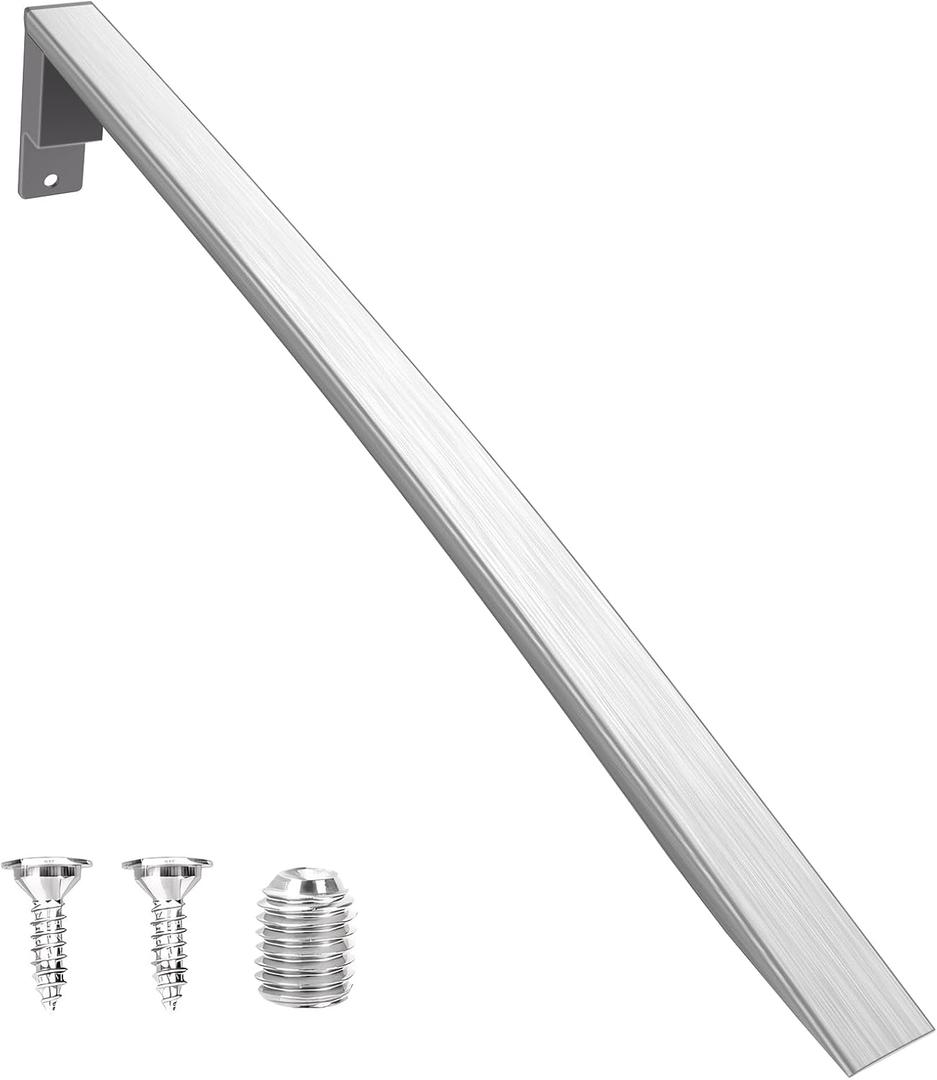 Upgraded W10837029 Refrigerator Door Handle w/Set Screw Compatible with Whirlpool Refrigerator Handle, Stainless Steel Fridge Door Handle Replacement, Replace Part W10653471, 4338550