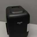 Cooluli Mini Fridge for Bedroom - Car, Office Desk & Dorm Room - Portable 4L/6 Can Electric Plug In Cooler & Warmer for Food, Drinks, Skincare Beauty & Makeup - 12v AC/DC & Exclusive USB Option, Black