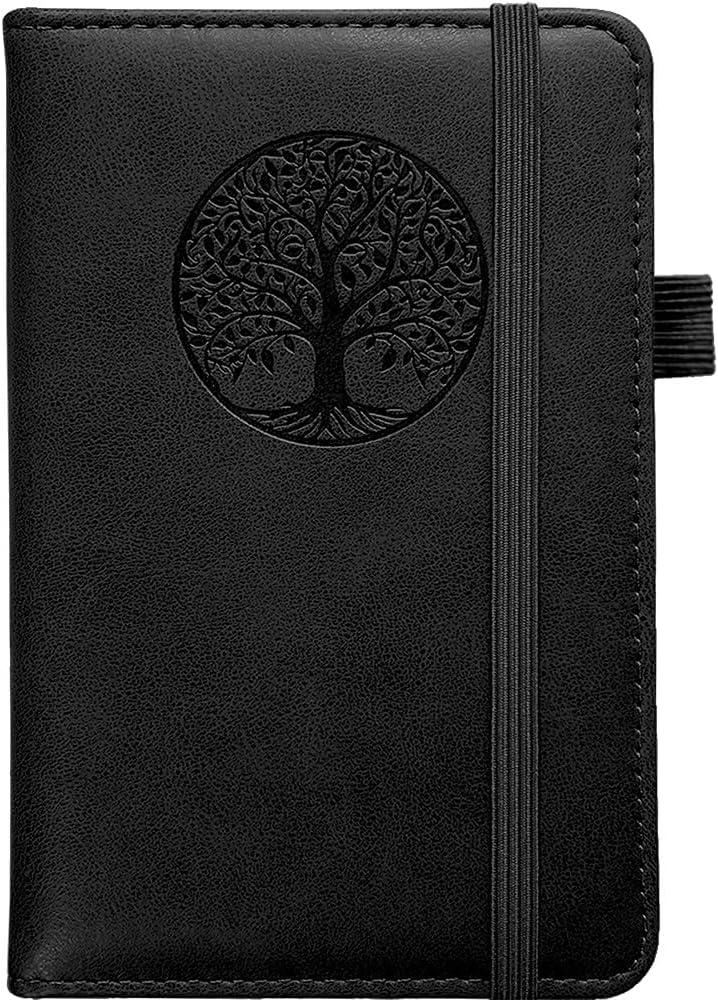 30 pcs Small Pocket Notebook, Leather Journal Mini (Black)