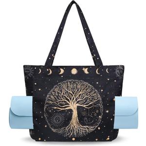 Yoga Mat Bag Yoga Bags and Carriers Fits All Your Stuff Yoga Tote Bag with Zipper Pocket Yoga Mat Carrier Pilates Bag Take in Out Mat Easily