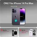 ESR for iPhone 14 Pro Max Case, Compatible with MagSafe, Shockproof Military-Grade Protection, Scratch-Resistant Back, Magnetic Phone Case for iPhone 14 Pro Max, Classic Hybrid Case, Clear Blue