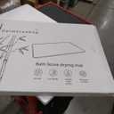 Diatomaceous Earth Bath Mat, Easy to Clean Stone Bath Mat, Bathroom Mat Quick Dry, Eco-Friendly Stone Mat, Bath Mat - Super Absorbent Shower Mat (24 in x 16 in*) Grey Bathroom Rugs, Diatomite Bath Mat (5 Pack)