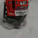 6-Piece Heavy Duty Rafter Hanger Hooks with 2-Piece Extension Straps, Vinyl Coated Large Metal Garage Utility Hooks for Hanging Bike Ladder Garden Tool Organizer (8Pack, Black)