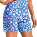 3 x G Gradual Women's 5" High Waisted Swim Board Shorts with Phone Pockets UPF 50+ Quick Dry Beach Shorts for Women with Liner, XL
