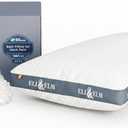 Eli & Elm Best Ergonomic Side Sleeper Pillow for Neck Pain. Supportive Cooling Latex Fill. U-Shape Contoured Design. King (U.S. Standard), Pillow Only