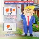 Inflatable Costumes for Adult Funny Costume Halloween Holiday President Blow Up Outfit Full Body, Fits Adults From 63 to 78 inches Tall