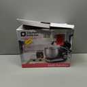 Kitchen in the box Stand Mixer,3.2Qt Small Electric Food Mixer,6 Speeds Portable Lightweight Kitchen Mixer for Daily Use with Egg Whisk,Dough Hook,Flat Beater (Black)