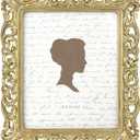 AELS 8x10 Inch Vintage Picture Frame, Elegant Antique Photo Frames with Glass Front, Photo Display, Tabletop Wall Hanging, Gift Ideas, Gold Hollow Pattern