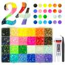 20000PCS 24 Color Jelly Resin Rhinestones w B7000 Glue for Bedazzling Crafting 3mm 4mm Flatback Rainbow Stones Colorful AB Gems Diamonds Charms Bedazzler Kit for Nails Eyes Face Makeup Beauty