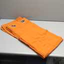 H.VERSAILTEX Linen Curtains Natural Linen Blended Curtain Panels for Living Room/Light Reducing Linen Semi Sheer Curtains 2 Panels Set Nickel Grommet Window Panels (52x84 Inch, Orange)