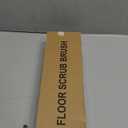 Floor Scrub Brush 2 in 1 Scrubber and Squeegee, Stiff Bristle Deck Brush for Cleaning Concrete, Patio, Garage, Kitchen, Carpet and Bathroom 57" Long Handle (Green)