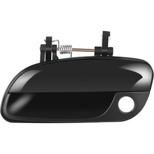 LUJUNTEC Exterior Door Handle, Front Driver Left, Black Plastic, 2001-2005 Hyundai Elantra, Replace 826502D000