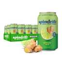 Spindrift Soda Ginger Ale Soda Made with Real Squeezed Fruit 12 Pack Case
