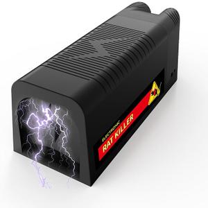 Electronic Rat Trap Mouse Zapper for Homes, Fast Kill, Reusable Electric Mouse Trap for Indoor Use, No Touch No See, Rat & Mouse Traps