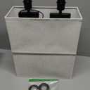 Cream & Black Modern Bedside Lamps - 22" Tall, Touch USB C+A, 3 Way Dimmable Set of 2 for Night Stands & End Tables