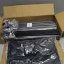 Room Divider Single Panel, 71''W x 71''H Height Adjustable Large Room Divider Panel for Office, Fabric Portable Privacy Screen Wall Divider for Room Separation, Black Freestanding Partition Separators