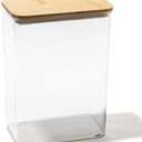 BINO | Food Storage Containers with Bamboo Lids, 3.8 Qt/3.6 Liter - 20 Pack | THE SNAP+ COLLECTION | Airtight Food Storage Containers with Lids Pantry Organization BPA-Free Containers for Organizing