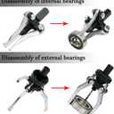 ReluxGo 3 Jaw Gear Bearing Slide Hammer Puller Set, Universal Internal & External Gear Pulley Puller Set for Pulling Out Gears Bearings