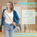 Nourislif 27'' Dressing Stick, Long Dressing Stick for Elderly, Disabled, Limited Mobility Daily Living Dressing Aid Stick for Hip Replacement, Back - Dressing Aid for Pants, Shoes, Socks