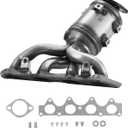 VEVOR Catalytic Converter, Compatible with Kia Soul Rio/Hyundai Veloster Accent, 1.6L L4, Front, Replacement OE 674-891, 16680, Stainless Steel High Flow Converter, for Exhaust Gas Purification