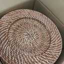12 Pack 13" Rattan Charger Plate, Dark Brown, Classic