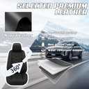 Car Seat Covers Fit for Honda Civic 2000-2026, Stylish Sport Seat Covers, Waterproof Wear-Resistant Premium Nappa Leather Car Seat Cover.(Full Set/Pure Black)