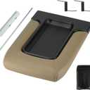 Youxmoto Center Console Lid Armrest Cover Fit for Chevy Silverado 1500 2500 3500 HD 2001-2006; Avalanche/Tahoe/Suburban; Fit for GMC Sierra Yukon/for Escalade; Beige Fits 19127364, 19127366
