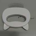 Leo's Paw The Original Pet Hair Removal Massaging Shell Comb Soft Deshedding Brush Grooming and Shedding Matted Fur Remover Dematting tool for Long and Short Hair Cat Dog Puppy Bunny (White)