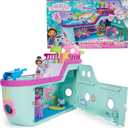 Gabbys Dollhouse, Gabby Cat Friend Ship, Cruise Ship Toy with 2 Toy Figures, Surprise Toys & Dollhouse Accessories, Kids Toys for Girls & Boys 3+