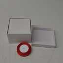 Marspark 4 Pcs Valentines Day Nesting Gift Boxes with Lids Mixed Size Square Nested Boxes Stackable Gift Boxes Present Wrap Gift Box with Ribbon Gift Card for Presents Birthday Party Favor(White Box) (White Box)