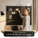 48x36 in Large Felt Bulletin Board - Black, 12-Pack