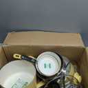 GreenLife 16 Piece Nonstick Cookware Set, Soft Grip Non-Toxic PFAS-Free Ceramic Pots & Pans, Dishwasher & Oven Safe, Frying, Sauce, Saute, Utensils, Glass Lids, Stay-Cool Handles, Wobble Free, Yellow