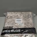 Cochyean Area Rugs 4x6 - Washable Rug for Living Room, Ultra-Thin Abstract Rug, Indoor Non-Slip Rug for Bedroom, Stain Resistant Large Area Rug, Super Soft Low Pile Rugs, Brown