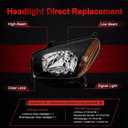 Headlight Assembly for 2001-2003 Toyota RAV4, Headlights Assembly Pair
