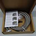 6AN 70" Transmission Fluid Oil Cooler Hose Line kit for GM Chevy Transmission 4L80E TH350 TH400 4L60E 700R4 200-4R TR6060 Ford AOD 4R100 4R70W and C5 Stainless Steel Braided PTFE Hose