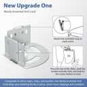 Bed Sheet Holders for Corners, New Upgrade Fitted Sheet Holder Keep Sheets Firm & Tight for Most Mattress/Sheet Sizes, Bed Sheet Straps with Anti Locks, Bed Lock Sheet Holders 4PCS