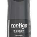 Contigo Jackson 2.0 Tritan Water Bottle with Leak-Proof AUTOPOP Locking Lid, BPA-Free Plastic, Dishwasher Safe, Licorice, 24 oz (709 mL)