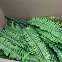 2PCS 45in Fake Ferns- Large Artificial Plants Outdoor, UV Resistant Artificial Ferns for Outdoors, 60 Branches Faux Boston Fern Realistic Weatherproof Fake Plants for Porch Home Patio Hanging Decor