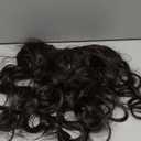 FAVE V-Shaped Clip in Extensions Synthetic Hair Extension Wavy Hair Extensions Brown Black Hair Extensions One Piece Extensions with 5 Secure Clips Vigorous Clip in Hair Extension for Women