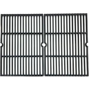 Parts DC116 18 1/4 Inch Grid Grate Replacement for Charbroil, Coleman, Kenmore, Master Forge, Thermos, Uniflame, Master Forge and Others, 2 PCS Porcelain Coated Cast Iron Cooking Grid