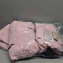 WOWULOVELY Girls and Boys 2 Piece Snow Pants and Jacket Snow Suit for Kids Toddler Snowsuit Waterproof Insulated Snowboard (14, Pink)