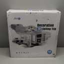 Art3d PVC Ceiling Tiles, 2'x2' Plastic Sheet in White (48-Pack)