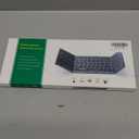 Samsers Multi-Device Foldable Bluetooth Keyboard with Touchpad, Rechargeable Dual-Mode(2.4G+BTx2) Wireless Keyboard with Holder, Portable Folding Keyboards for Android Windows iOS Mac OS - Black