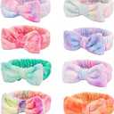 WSYUB Spa Headbands for Girls, Skincare Headband Kids,Headband for Washing Face, Makeup Headbands,Sleepover Party Headband for Teens,8p