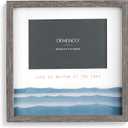 DEMDACO Life is Better at the Lake Blue 9.5 x 9.5 Wood Tabletop Picture Frame
