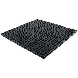 Forestchill Rubber Anti-Vibration Pad, 18" x 18" x 3/4" Heavy Duty Waffle Vibration Isolation Pad for HVAC, Air Compressor, Washer and Dryer, Air Conditioner Unit