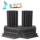 Acoustic Panels Bass Trap Studio Corner Wall Studio Foam Sound Proof Panels Noise Dampening Foam 8 Pack-8.3" 4.7" 4.7"