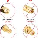 35ft RP-SMA Male to RP-SMA Female Coax Cable, XRDS -RF RG58 RP-SMA WiFi Antenna Extension Coax Cable for WiFi LAN Router Wireless Network Card Adapte