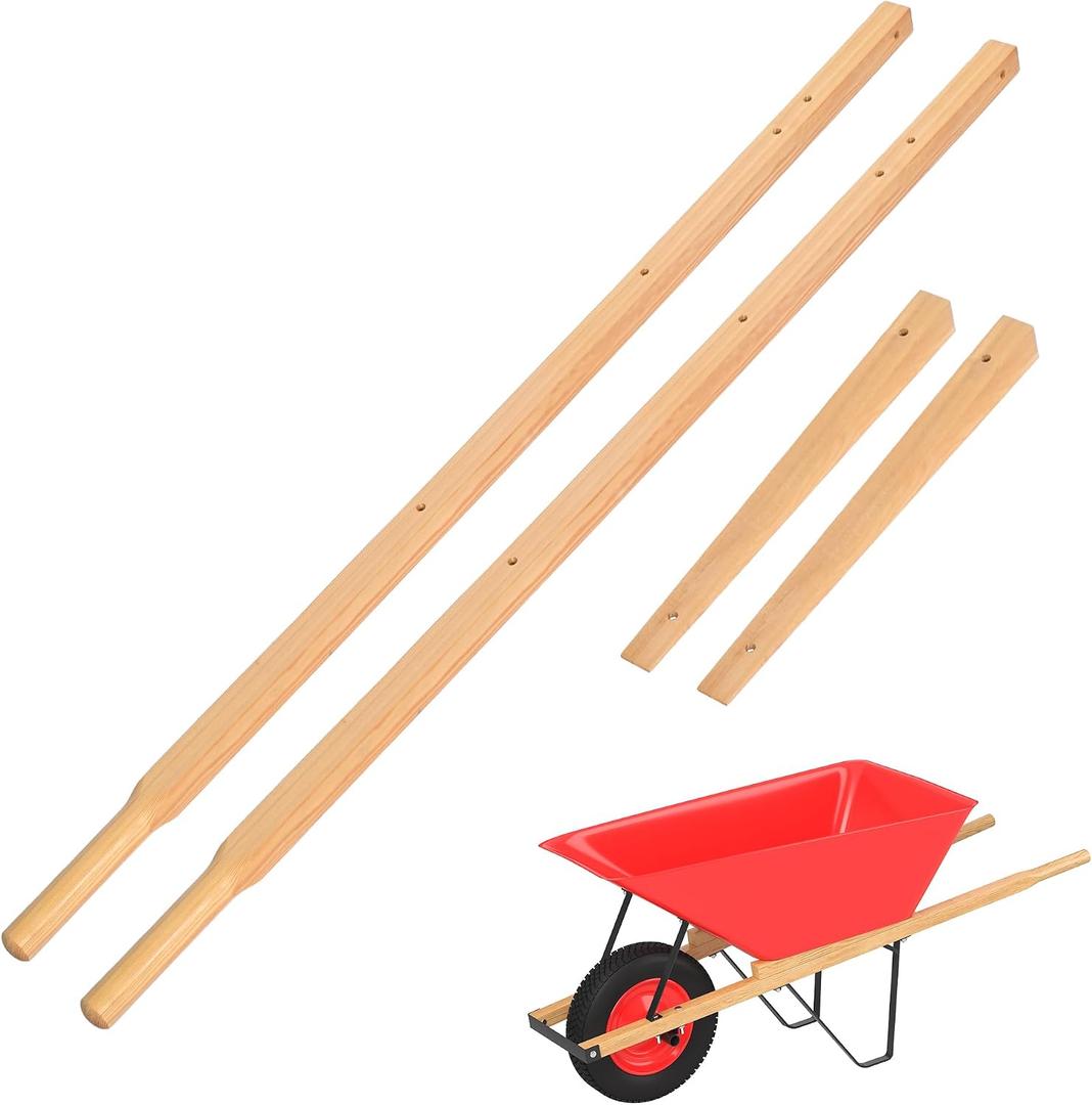 Wheelbarrow Handles with 2 Wheelbarrow Wedge