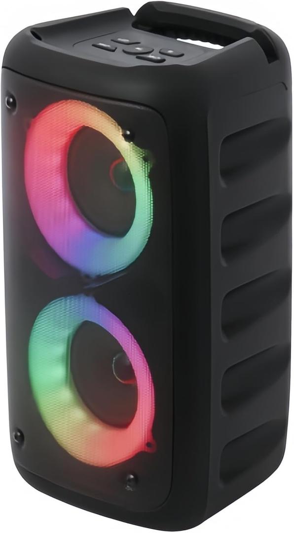 Portable Bluetooth Karaoke Machine, 1 Bluetooth Microphone Speaker with Disco Light, AUX, Microphone, USB, TF, Mic, TWS, for Party